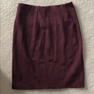 Burgundy Stitch Fix pencil skirt